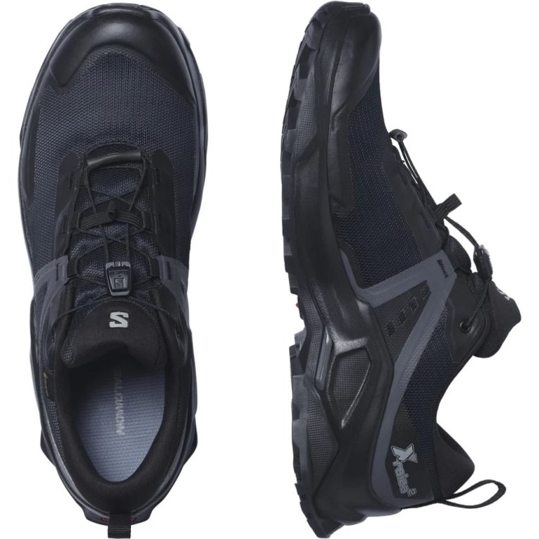 Black Salomon X Raise 2 GTX Men's Hiking Shoes | IE AW4086